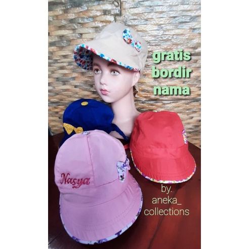 topi golf anak 2-5 tahun GRATIS BORDIR NAMA