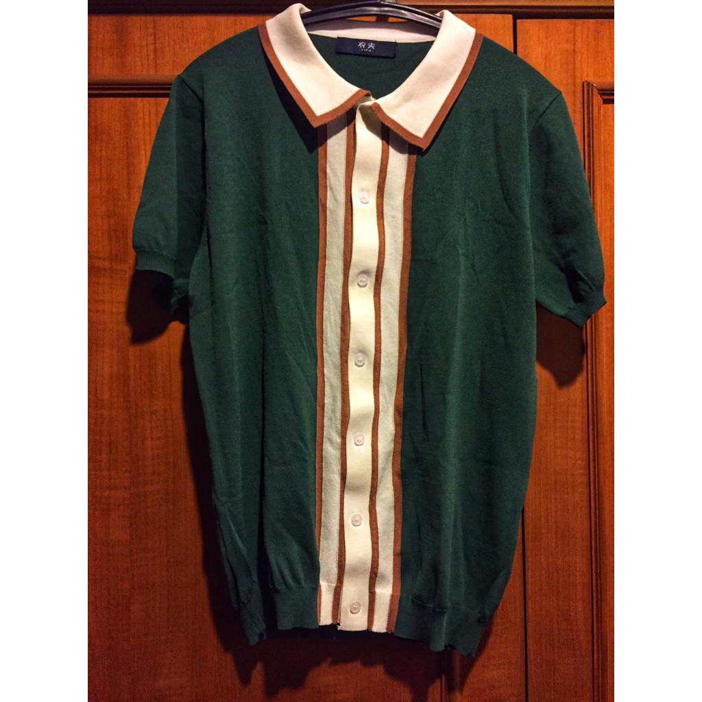 Steve.co* Kemeja Pria Bahan Polo IMPORT Design Korea