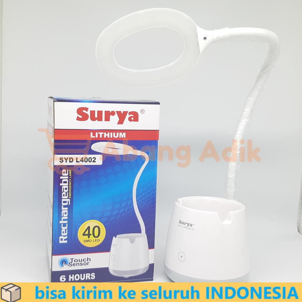 Lampu Belajar Cas Surya Syd L4002 L 4002 40 Smd Led Lamp Meja Dimmer Shopee Indonesia