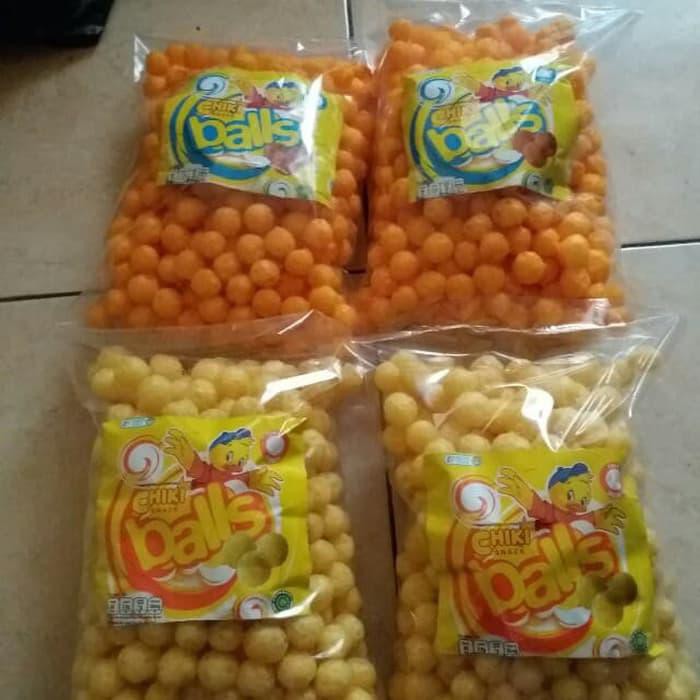 

snack kiloan Chiki Ball Chiki Ball rasa keju netto 250 gram - Ayam