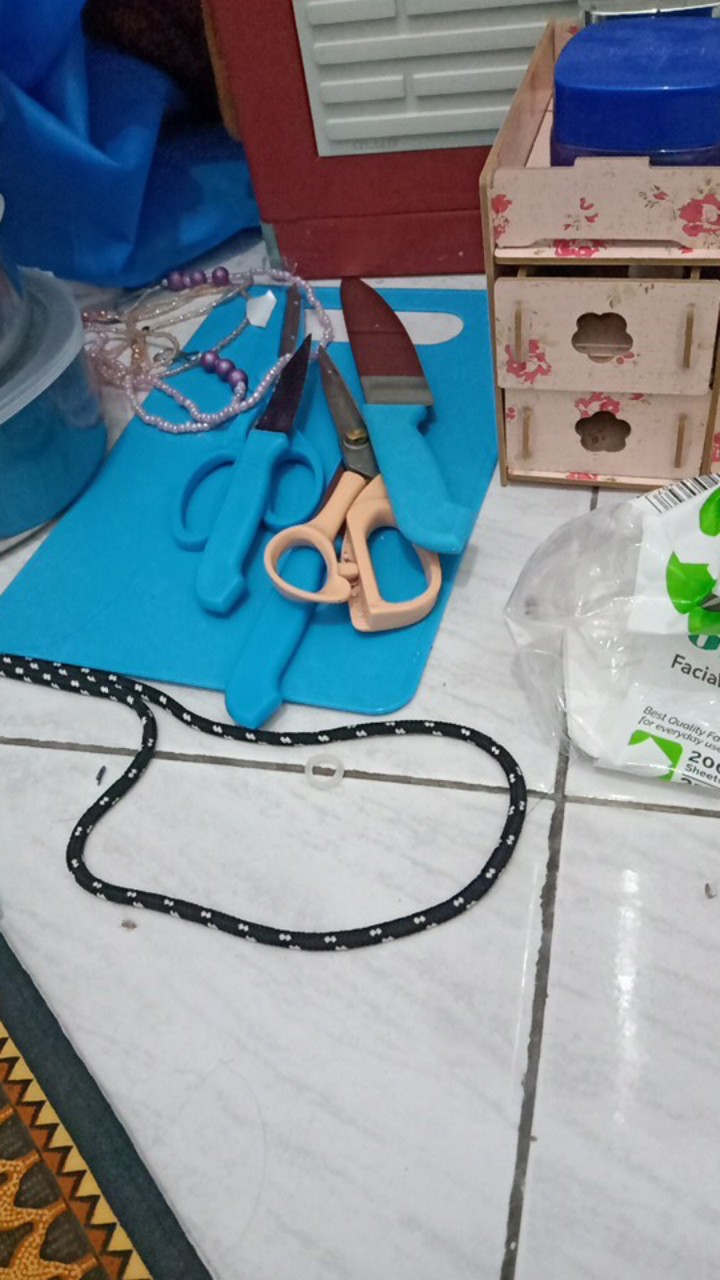 Termurah Pisau Talenan Pisau 5 Set Serbaguna Gunting Pisau Roti Pisau Daging Pisau Sayuran