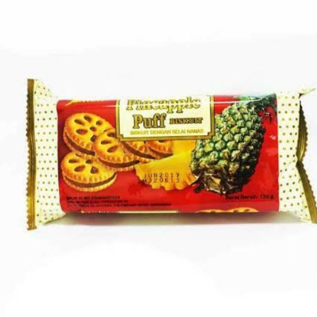 

Interbis Pineapple Puff Biskuit Selai Nenas 140 gr #ITK