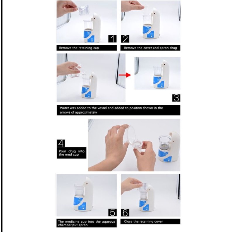 Alat Uap Terapi Pernafasan Ultra Sonic Inhale Nebulizer TaffOmicron