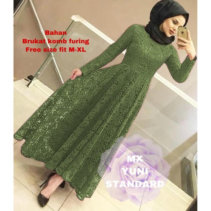  Gamis  Lebaran  2021  Remaja  Model Gamis  Terbaru MAXI YUNI 