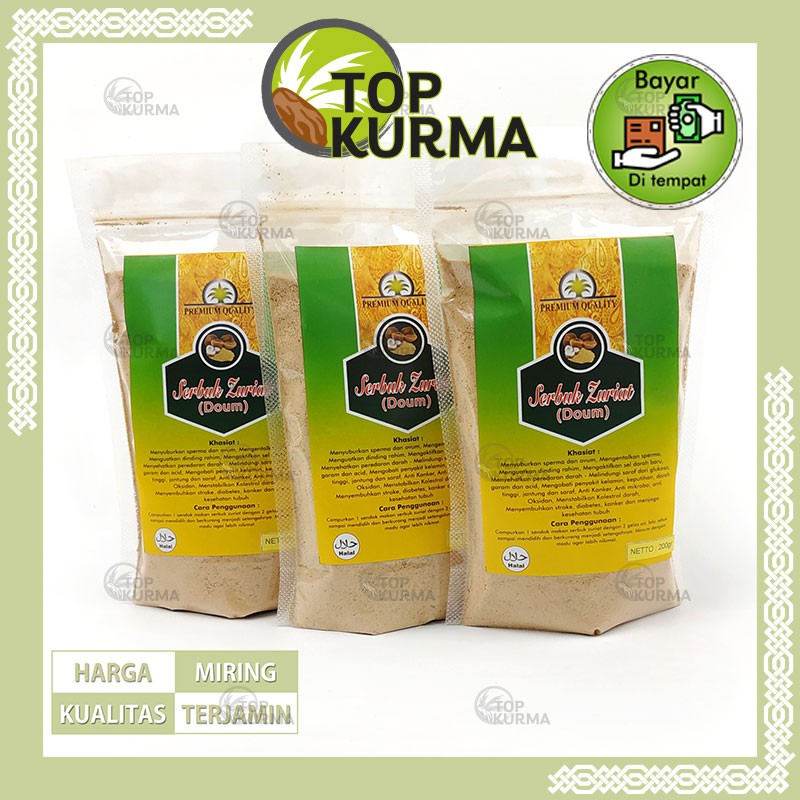 

Serbuk Zuriat 200 gr Bubuk Doum Promil Premium