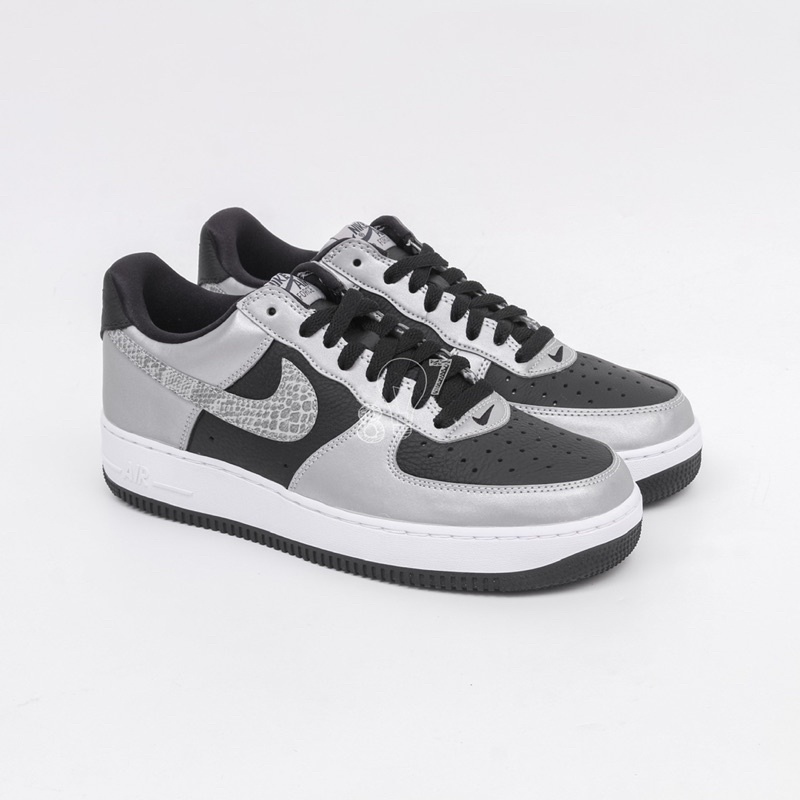 Air Force 1 Low Silver Snake