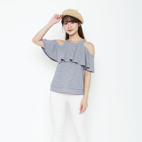 Juicy Couture JC Cold Sweat Gray Blouse