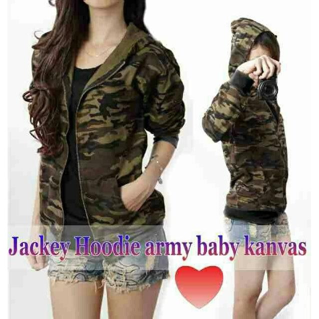 Cuci Gudang Jaket Hoodie Army