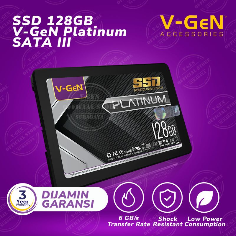 SSD V-GeN 128GB 256GB 512GB 1TB SATA 3 Solid State Drive 2.5&quot; VGEN