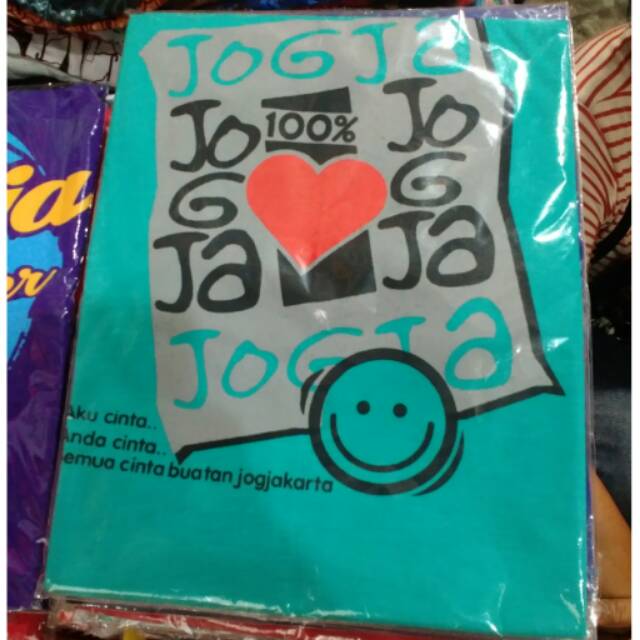 (BISA COD) Kaos Lengan Pendek Khas Jogja Ukuran All Size - Souvenir Murah