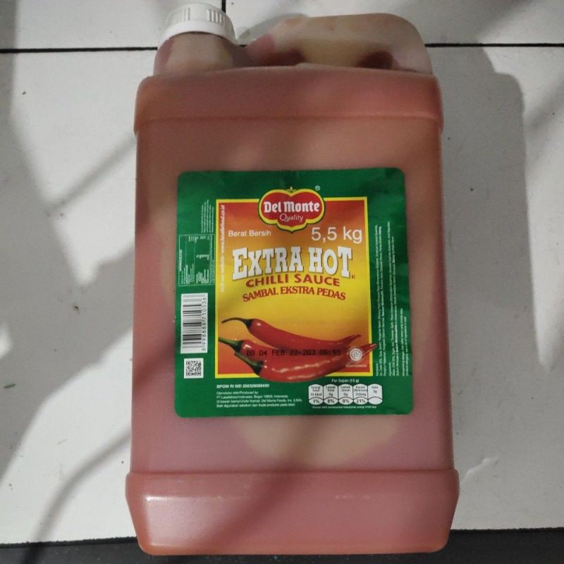 

DELMONTE CHILLI SAUCE EXTRA HOT (SAMBAL EKSTRA PEDAS) 5.5KG
