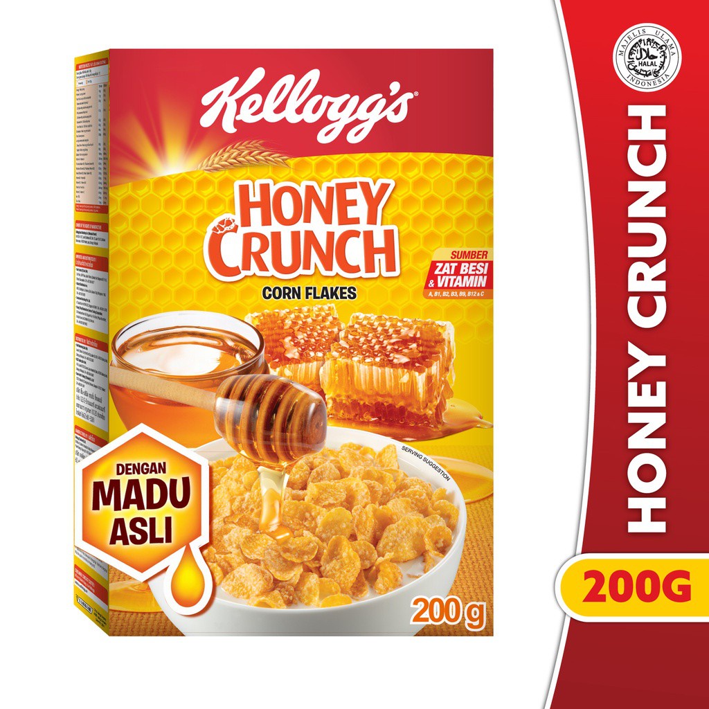 Kelloggs Honey Crunch CF Cereal 220 gr Shopee Indonesia