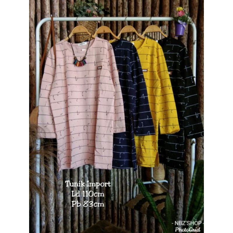Tunik motif garis