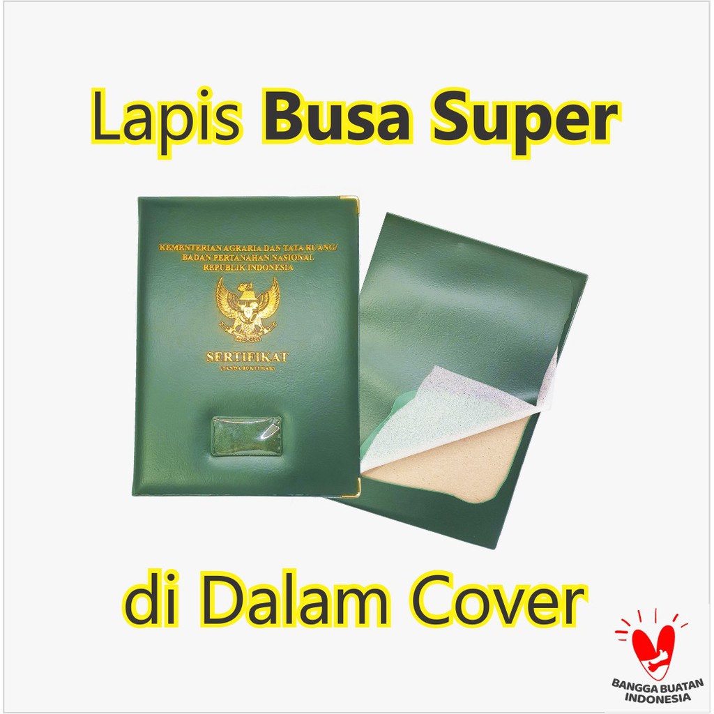 Sampul Hard Cover Sertifikat Tanah Terlaris