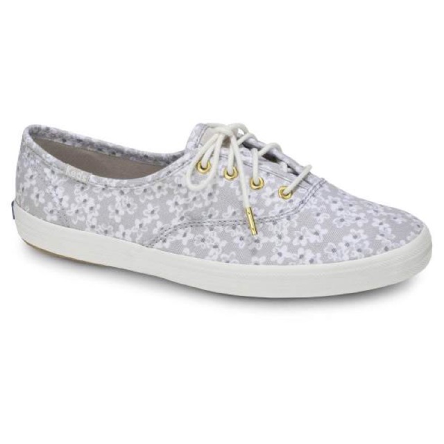 Keds champion floral in light grey