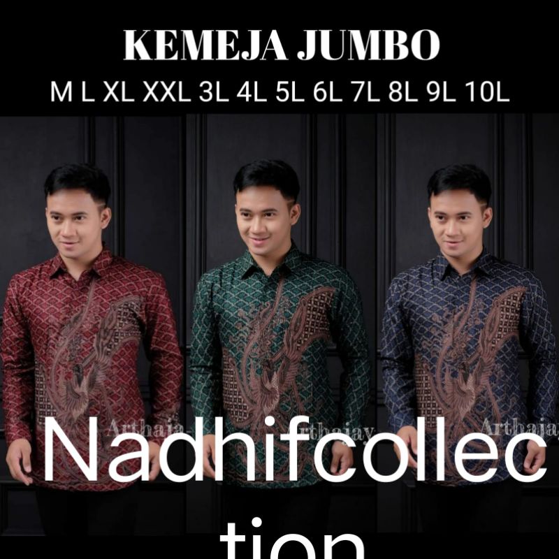 Atasan pria LENGAN PANJANG - Kemeja Batik Pria Size JUMBO Best Seller