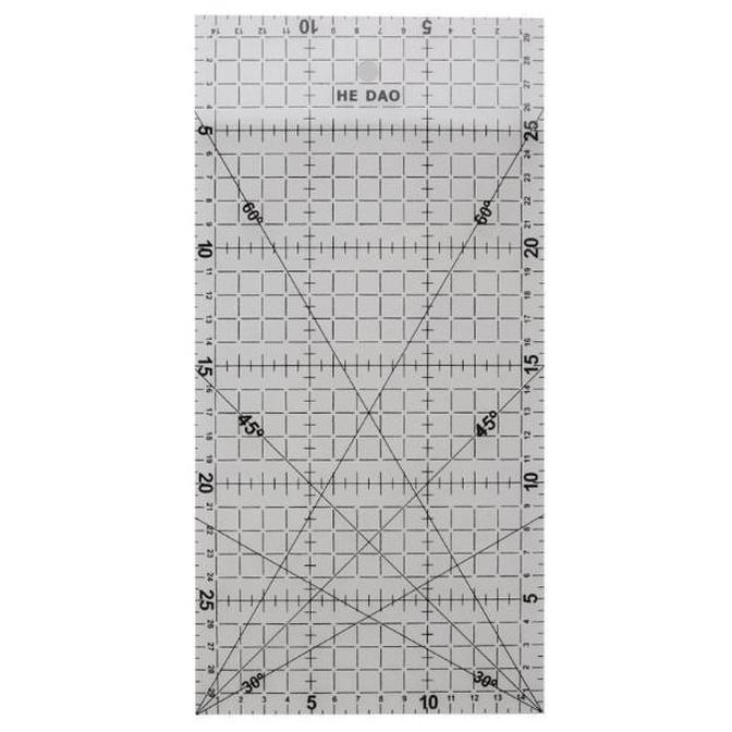 

(COD) Penggaris Patchwork Ruler Quilting Tools High Grade Acrylic Material TERMURAH Kode 1465