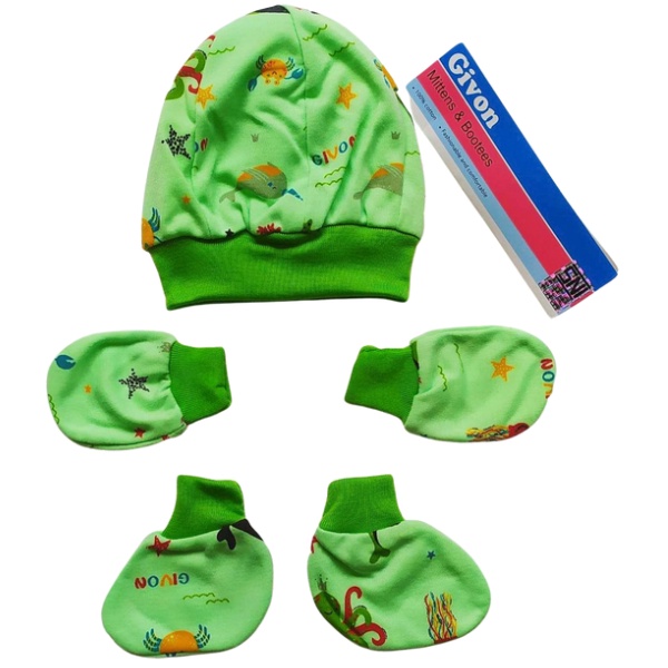 1 SET / 1 TOPI BAYI 1 PASANG SARUNG TANGAN BAYI DAN SARUNG KAKI / KAUS KAKI BAYI / TOPI BAYI MOTIF /ROMO_TOPI BAYI SET VINATA SNI-TOPI SARUNG TANGAN &amp; SARUNG KAKI-TOPI BAYI BARU LAHIR-TOPI SET NEWBORN