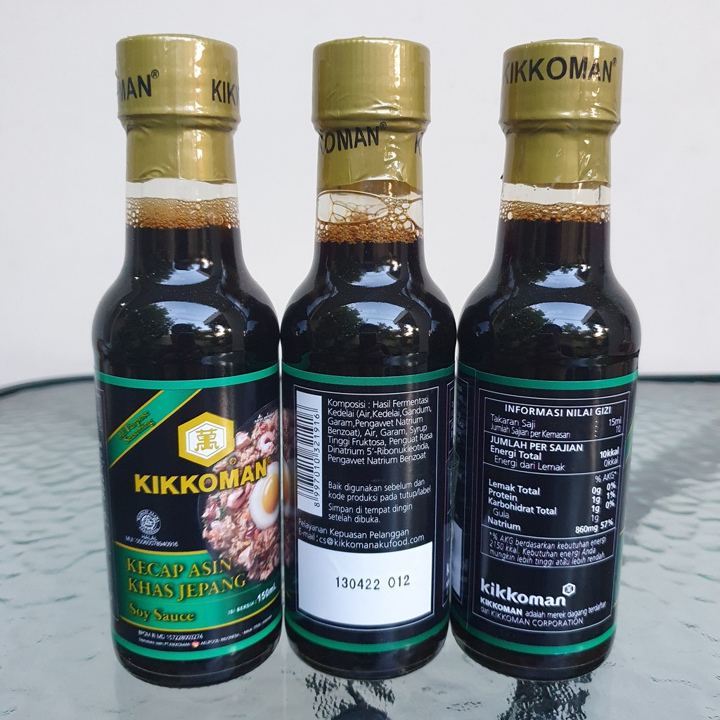 Kikkoman Kecap Asin Jepang HALAL Shoyu Soy Sauce All Purpose Halal 150ml sushi ramen tsuyu KC