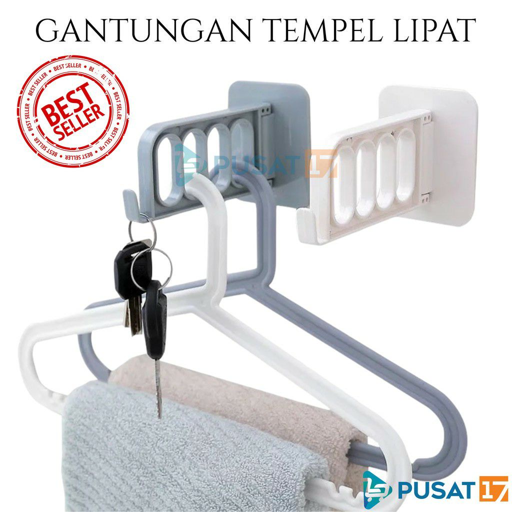 COD - SM88 - GANTUNGAN TEMPEL HOOK LIPAT GANTUNGAN STAND HANGER JEMURAN GANTUNGAN BAJU DINDING