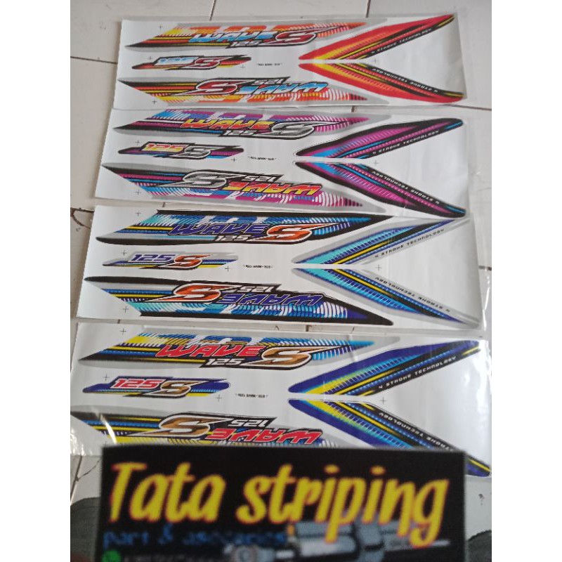 striping stiker wave 125 s wave 125 tailand