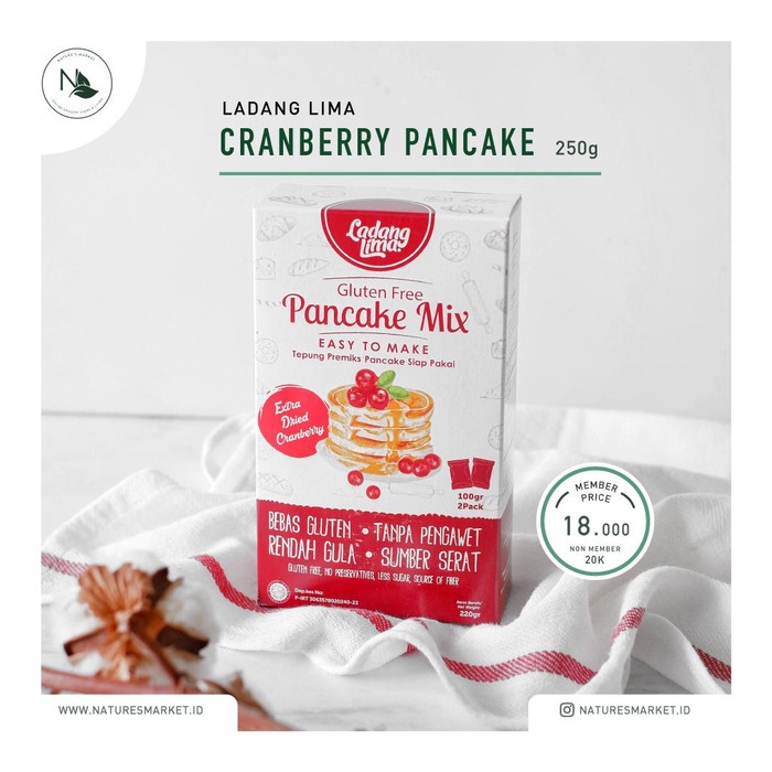 

hbt204tt Ladang Lima Pancake Mix Cranberry Da01D100
