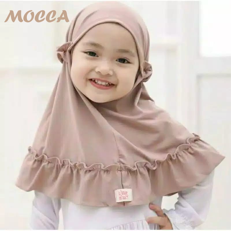 jilbab / anak / bayi / hijab /allsize 0-3 tahun/ CARLA-MOCCA