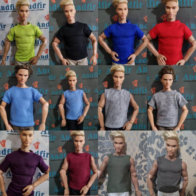 Baju Boneka Ken /Action figure  / BJD 28 Cm Handmade