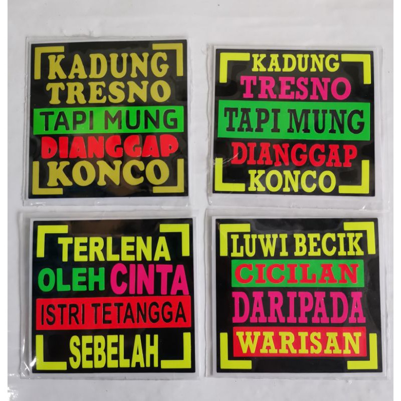 

STICKER TULISAN UNIK DAN LUCU