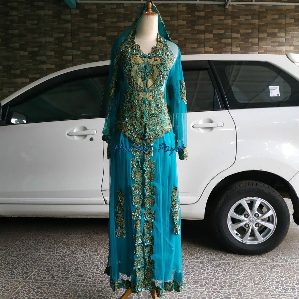 Kebaya Barbie Full Payet + Selendang / Kebaya Akad Pengantin / Kebaya Orang Tua