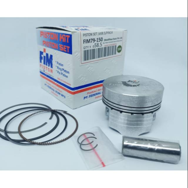 Seher FIM 58,5 pin 14 modif . Piston FIM bahan 58,5 pin 14