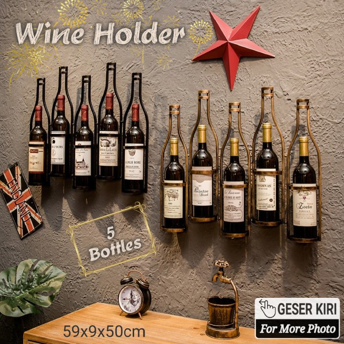Rak Botol - Wine Rack Rak Wine Rak Botol Anggur Wine Pajangan Botol Wine