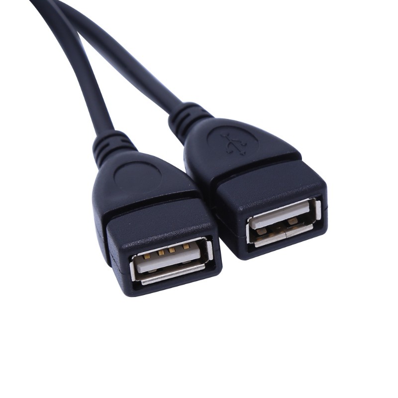 Cre Kabel Extension Splitter Data / Charger Usb 2.0 Tipe A 1 Male Ke 2 Female Bentuk Y