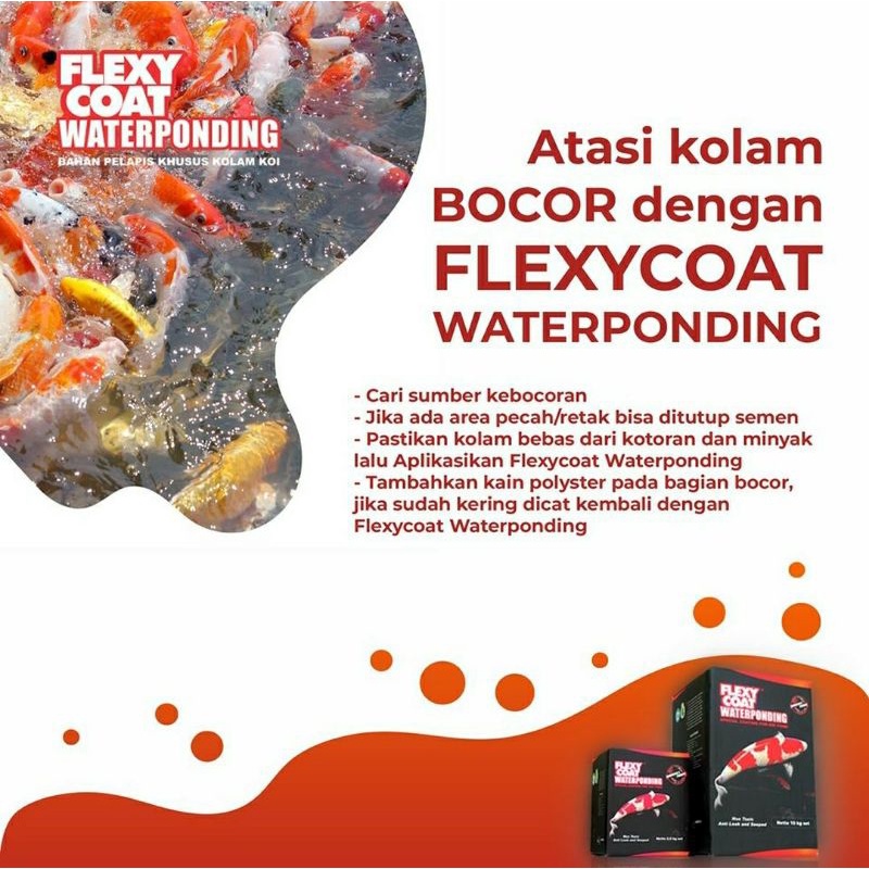 Cat Pelapis kolam ikan koi anti bocor