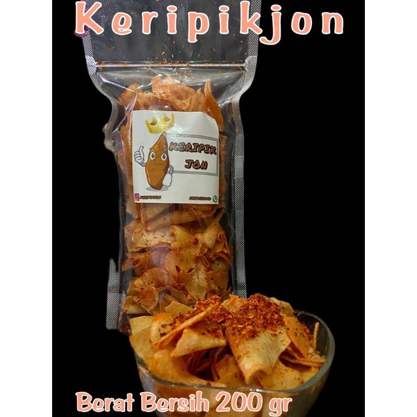 

keripik singkong bawang (Xtra Pedas) 200gr