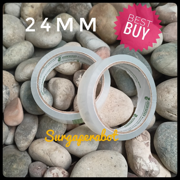 

Solatip Goldtape 24mm x 60Y Lakban Isolasi kecil Bening