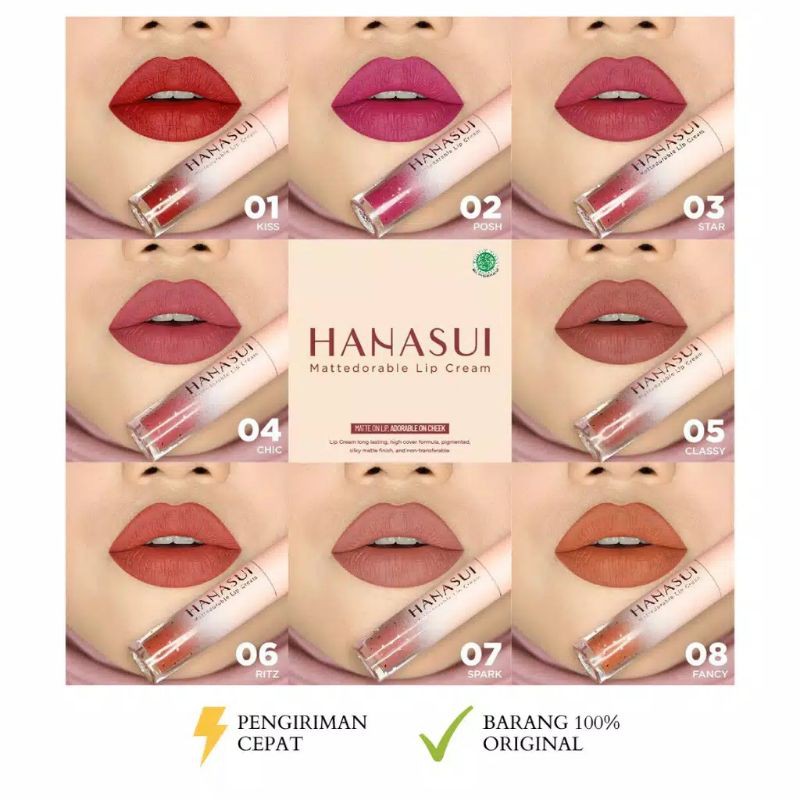 

HanasuiMattedorablelipcream #lipcreammurah#kualitastidakmurahan