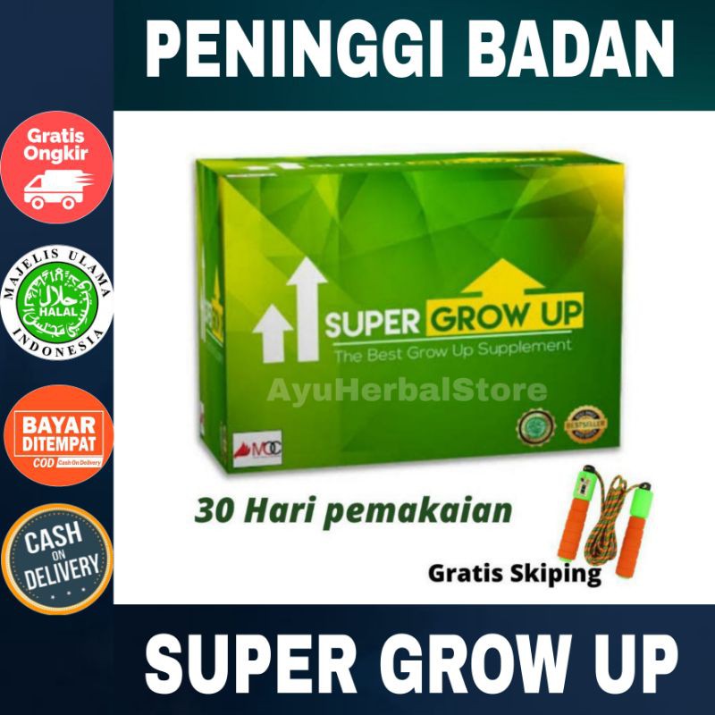 

SUPER GROW UP - PENINGGI BADAN - SUSU PENINGGI ORIGINAL