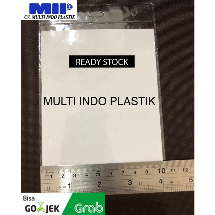 

READY Kantong 10.5 x 16 / kantong panitia/ plastik ID Card/ nametag MURAH