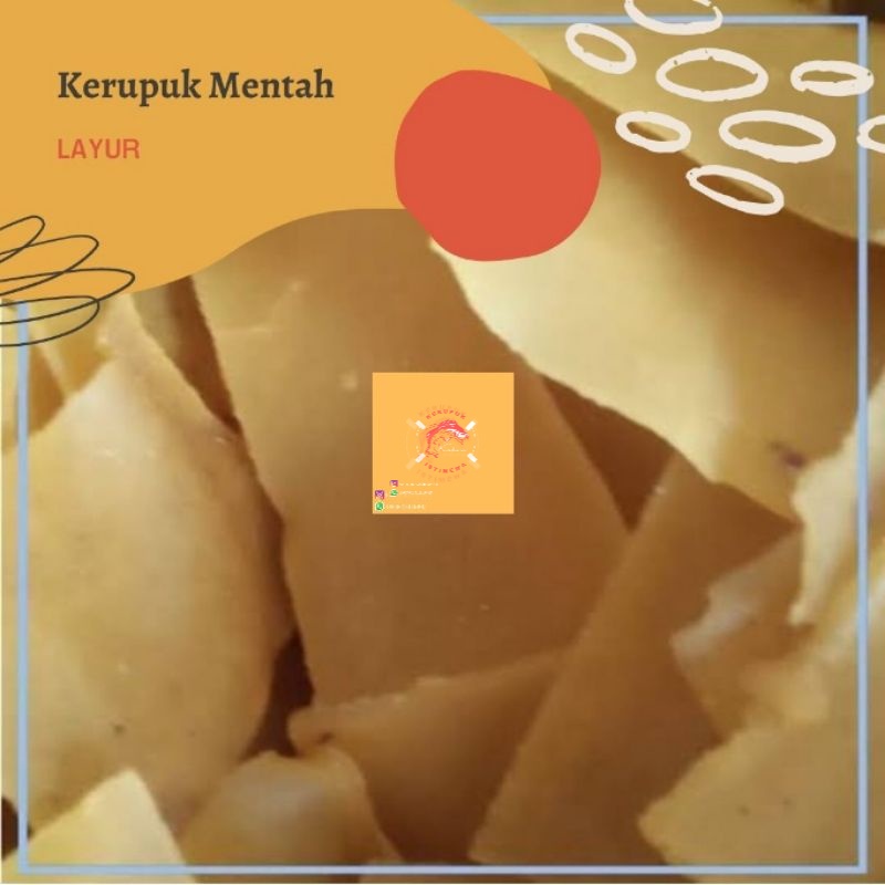 

[250gram] KERUPUK LAYUR/KRUPUK MENTAH/KRECEK LAYUR