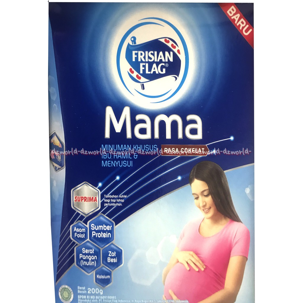 Frisian Flag Mama Primamum 200gr Rasa Coklat Minuman Konsumsi Untuk Susu Ibu Hamil &amp; Menyusui Rasa Cokelat FF Susu Bendera