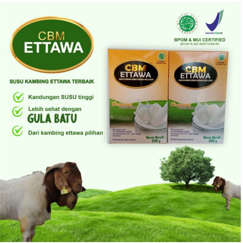 

SUSU KAMBING ETAWA GOLD 200gr - SUSU KAMBING ETAWA + GULA BATU