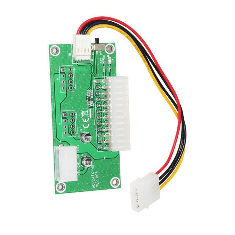 Btsg Atx 24Pin Ke 4Pin Molex Power Adapter Dual Power Supply Board Synchronous Start