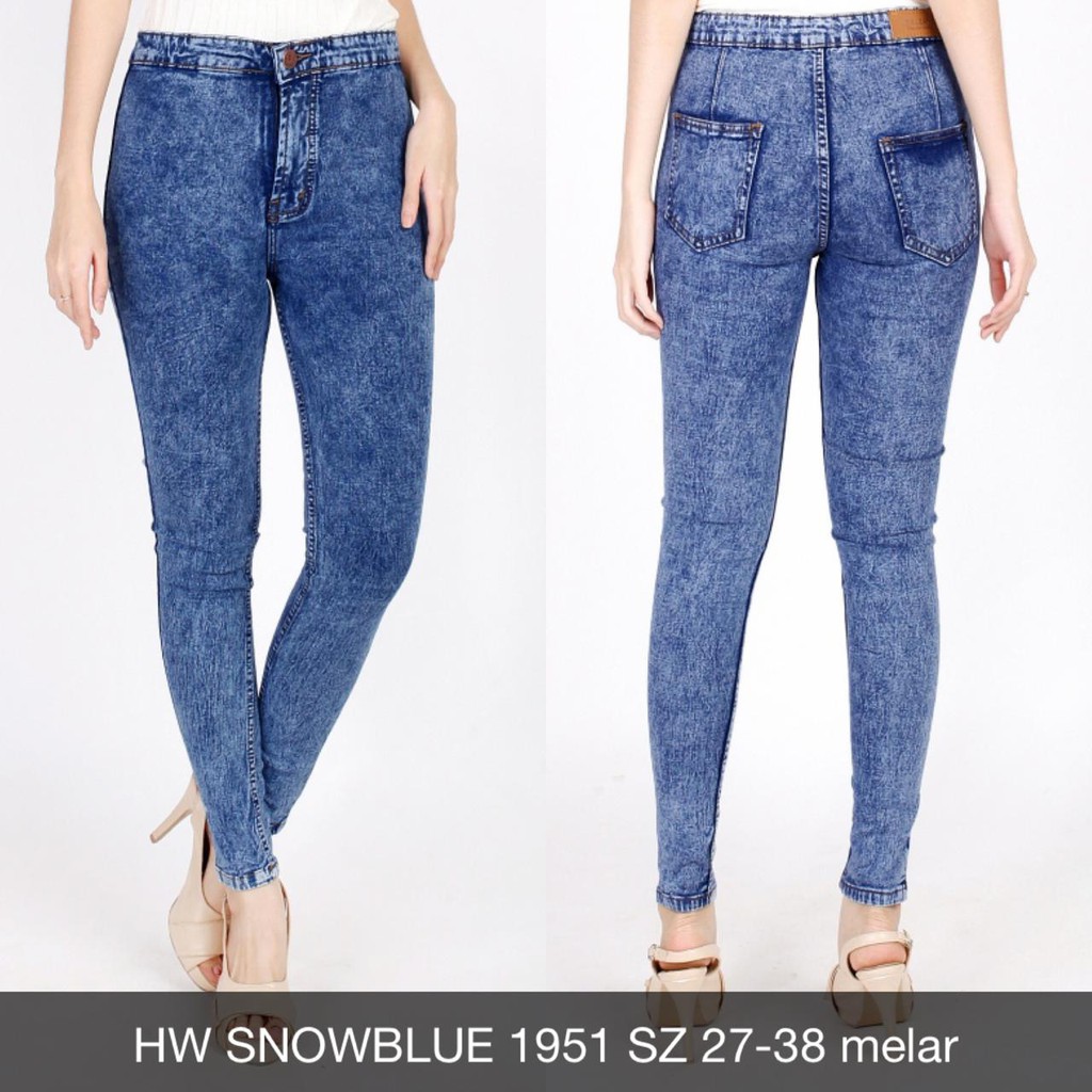 CELANA JEANS HIGHWAIST SNOW SERIES