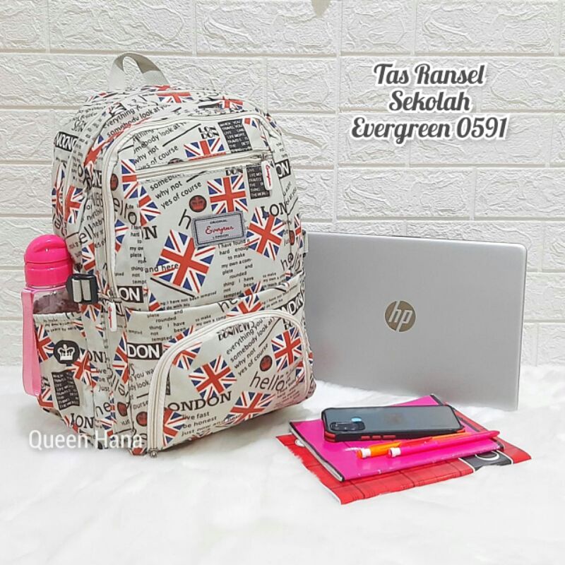 New Tas Ransel Sekolah Tas Ransel Anak Remaja Wanita Evergreen