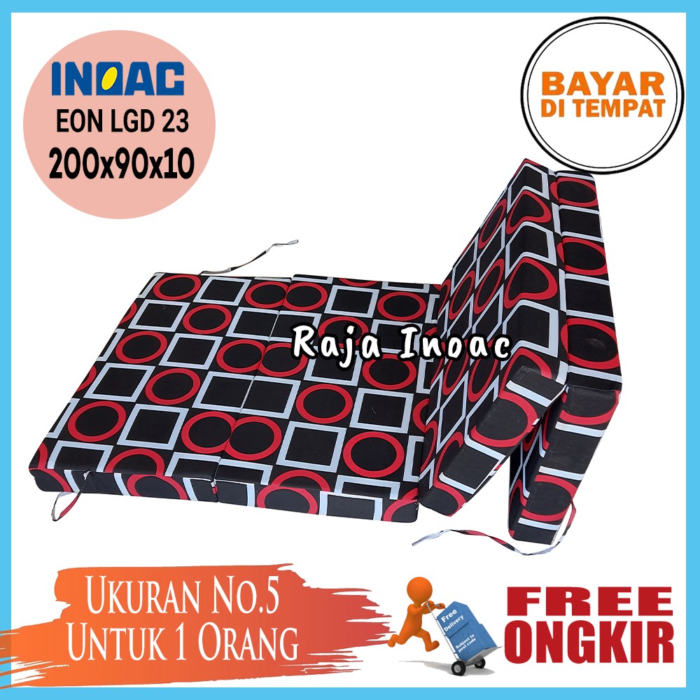 Kasur Lipat Busa Inoac uk 200x90x10 single  Tebal 10 cm  EON LG D23 Dijamin Awet dan Anti Kempes