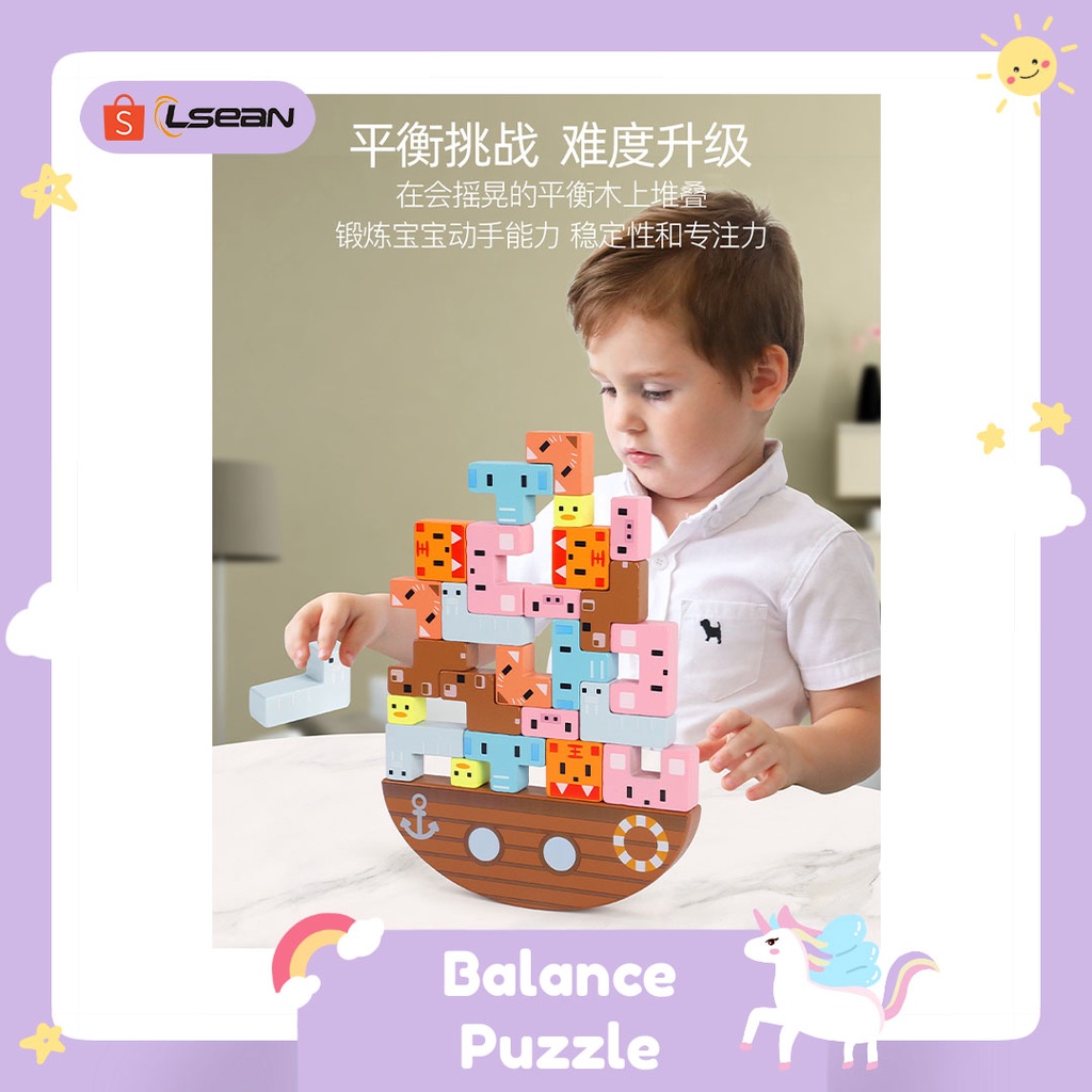 MAINAN EDUKASI &amp; MOTORIK ANAK | BALANCING PUZZLE FOR KIDS