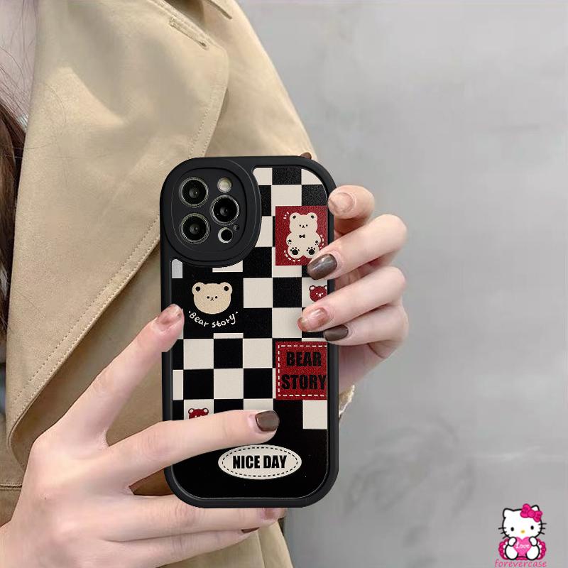 Soft Case TPU Motif Kartun Beruang Untuk IPhone 11 XR 6 6s 7 8 Plus 11 13 12 Pro MAX X 7 8 Plus XS MAX SE 2020