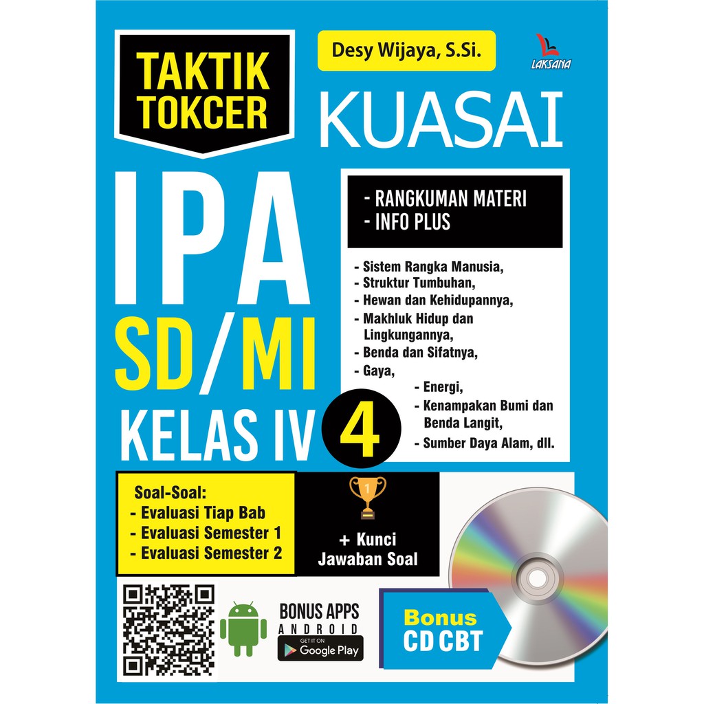 

Buku Taktik Tokcer Kuasai IPA SD MI Kelas IV - LAKSANA