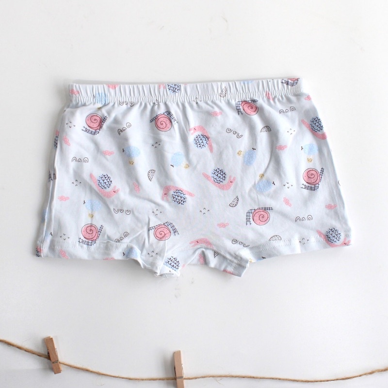 SET Celana Dalam Anak Perempuan Isi 4 pcs FREE Ziplock Pouch Boxer Anak Perempuan Bahan Katun Import Premium Celana Dalam Boxer Anak Murah dan Lucu